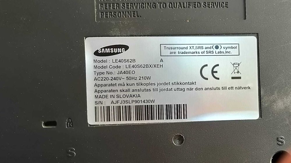 Telewizor  Samsung 40 cali  LE40S62B pilot