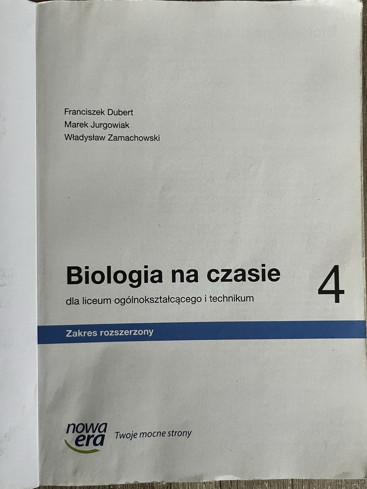 Biologia na czasie 4