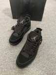 Black \RetroCat*DamskieJordan4Retro UnisexTrampki r.37.5