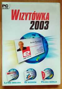 Wizytówka 2003 - program komputerowy
