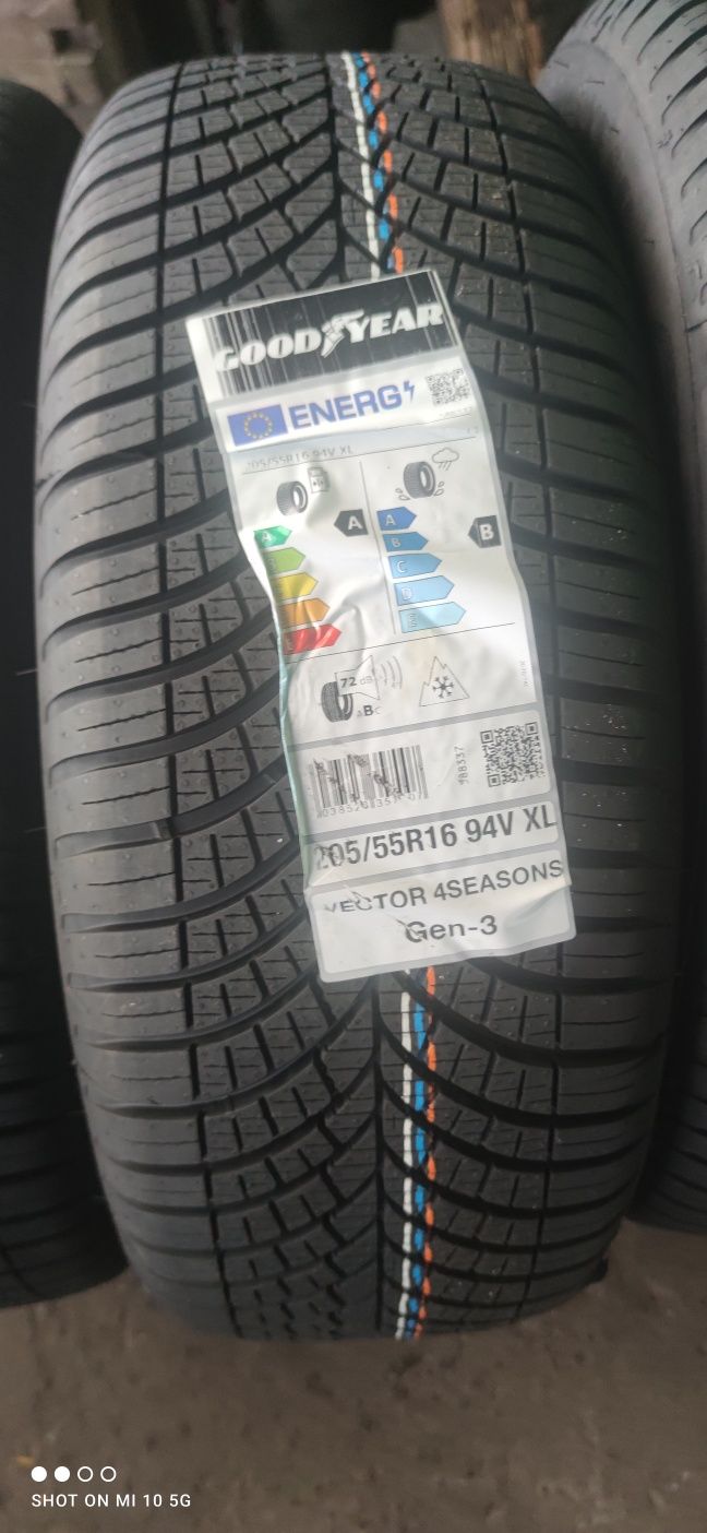 Nowe Goodyear Vector gen 3 205/55r16 dot 2025 montaż gratis