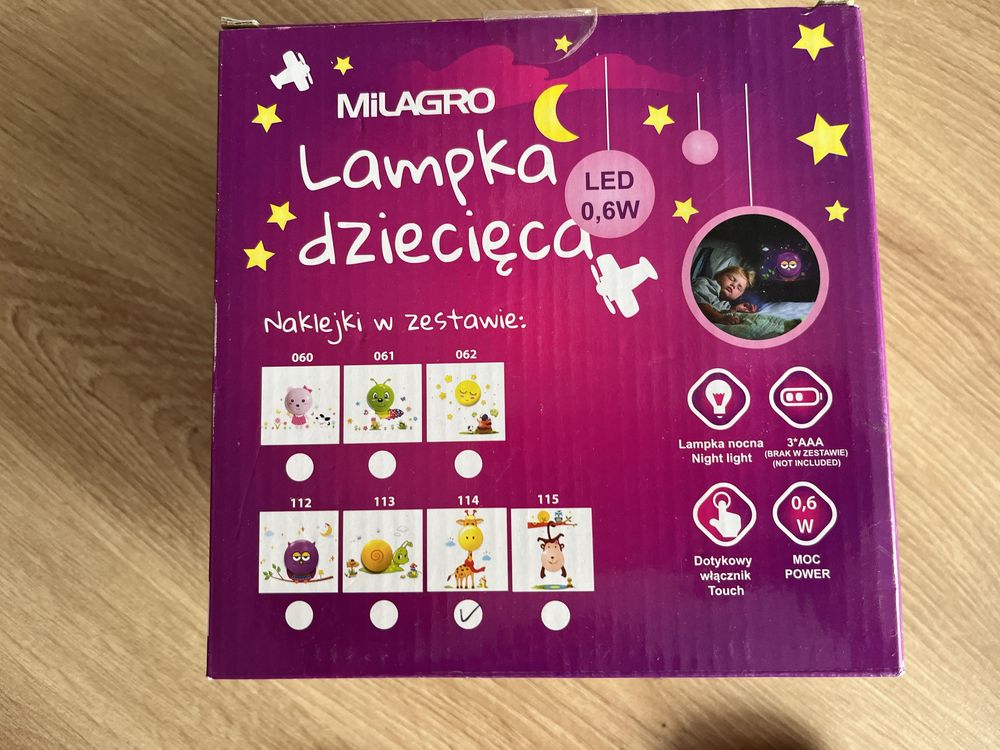 Lampka nocna dziecięca żyrafa