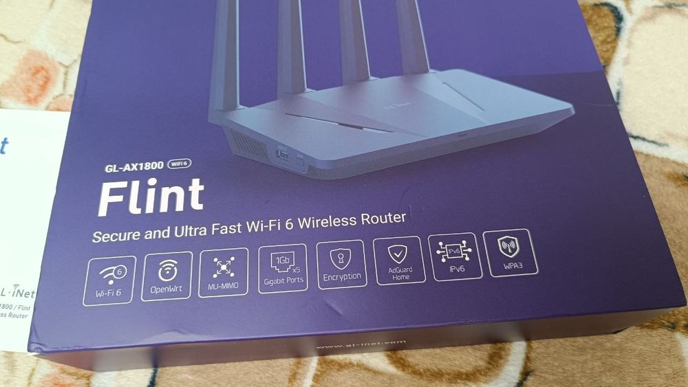 Роутер WiFi маршрутизатор GL.iNet Flint GL-AX1800