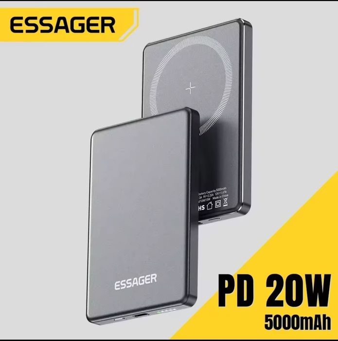 Павербанк  ESSAGER 5000mah Magnetic Power Bank (MagSafe)
