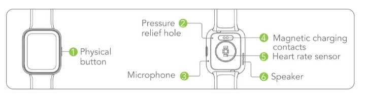 Smartwatch Oraimo ID208 1,69" czarny