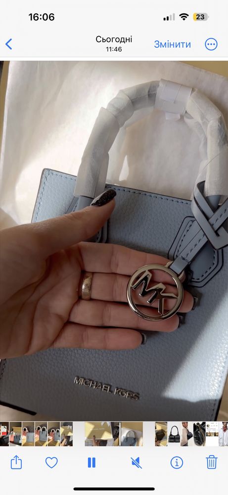 ОРИГІНАЛ з USA! Сумочка кросбоді Michael Kors Mercer extra small