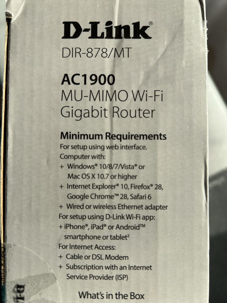 Router D-Link DIR-878/MT AC1900 WiFi uaktualniony do WPA3