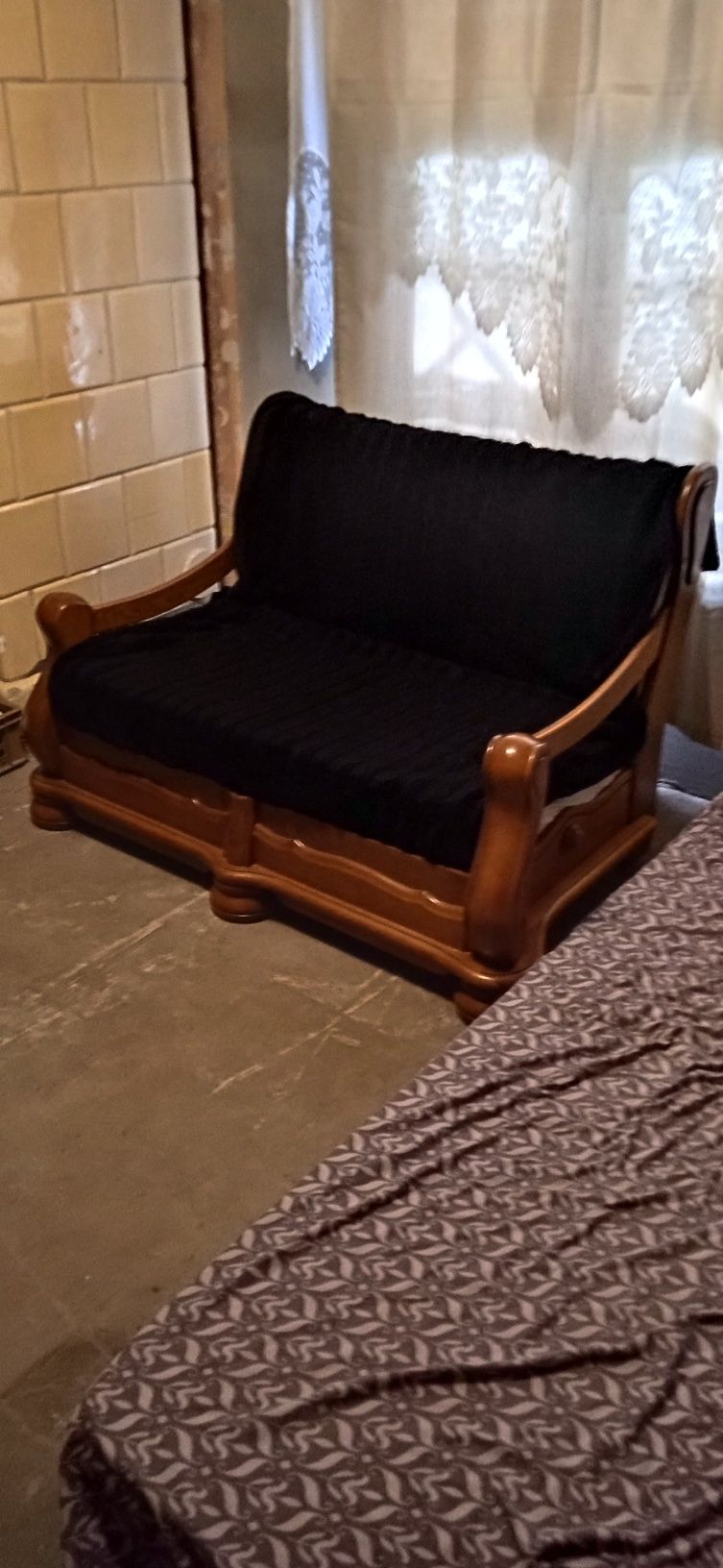 Sofa dwuosobowa sosnowa