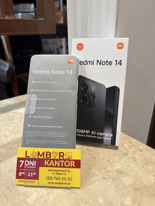 [3966/25] Xiaomi Redmi Note 14 !!Nowy!!