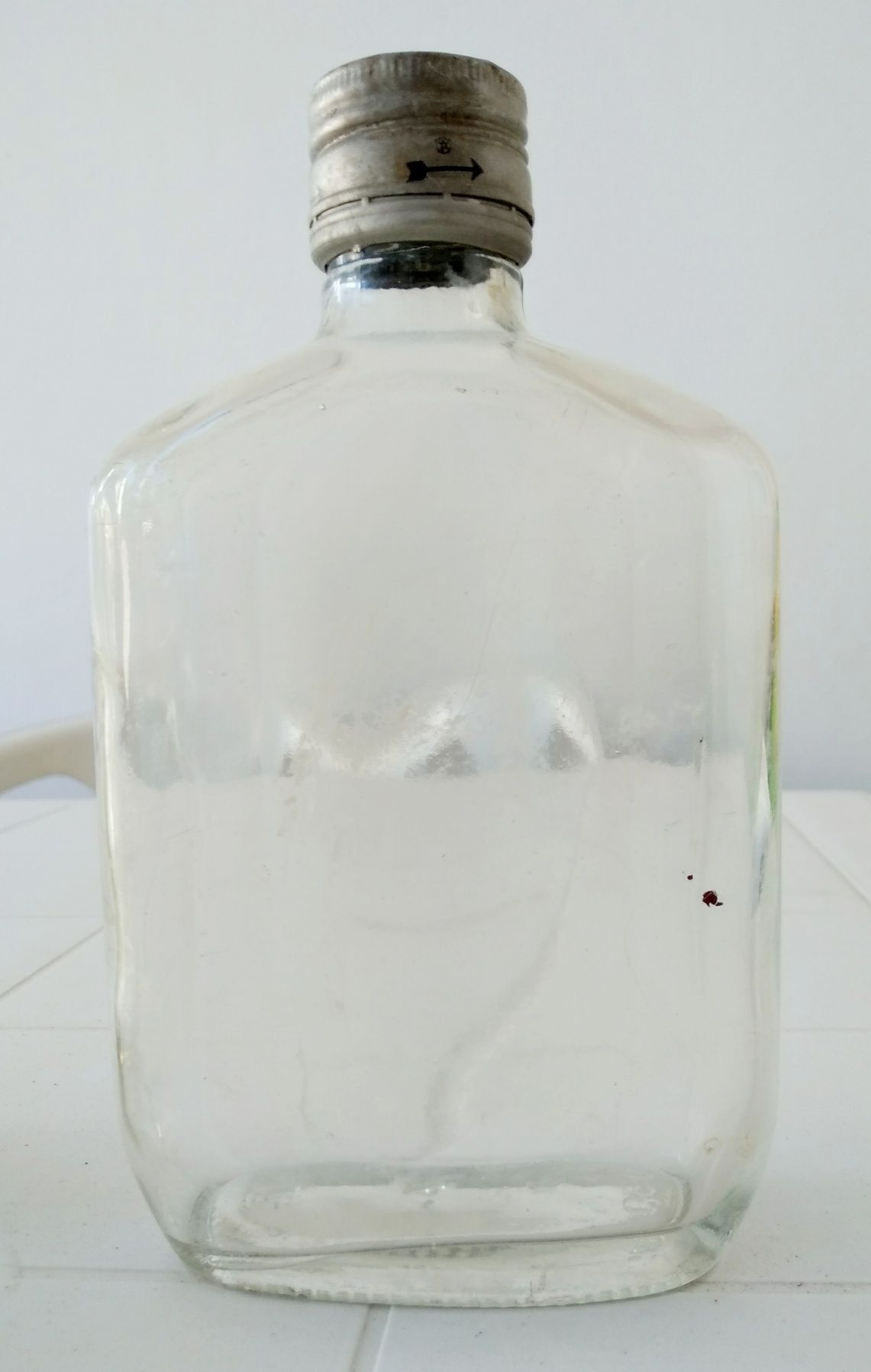 Conjunto de 3 garrafas antigas de vidro