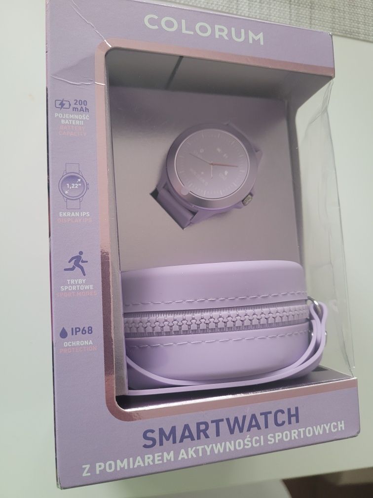 Smartwatch FOREVER Colorum CW-300 Lavenda