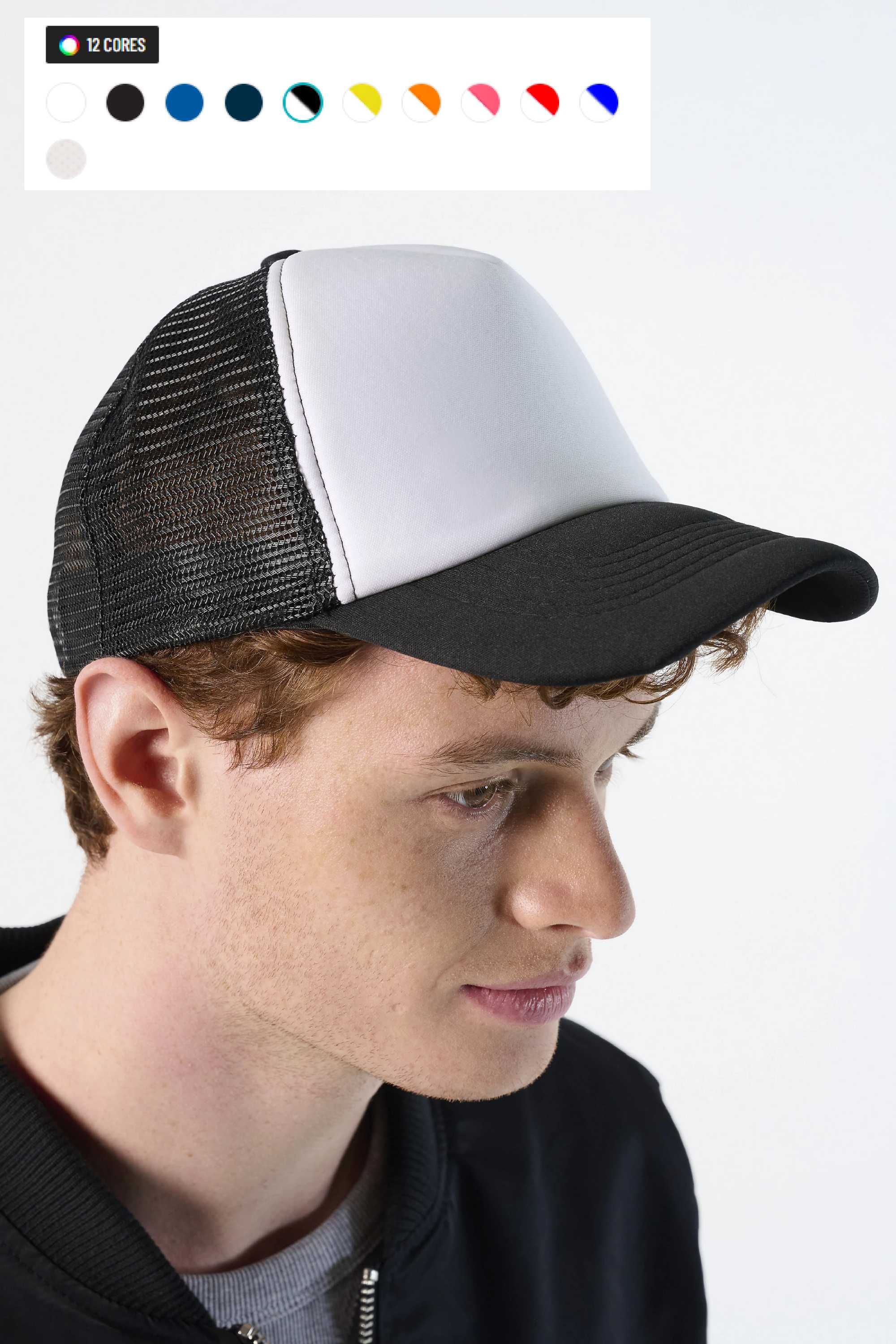 Boné CAP Personalizada O Seu Logo Aqui - Estampagem Bones Trucker