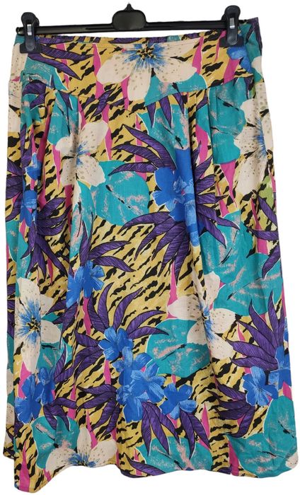Kolorowa damska spódnica za kolano rozm. M/l
