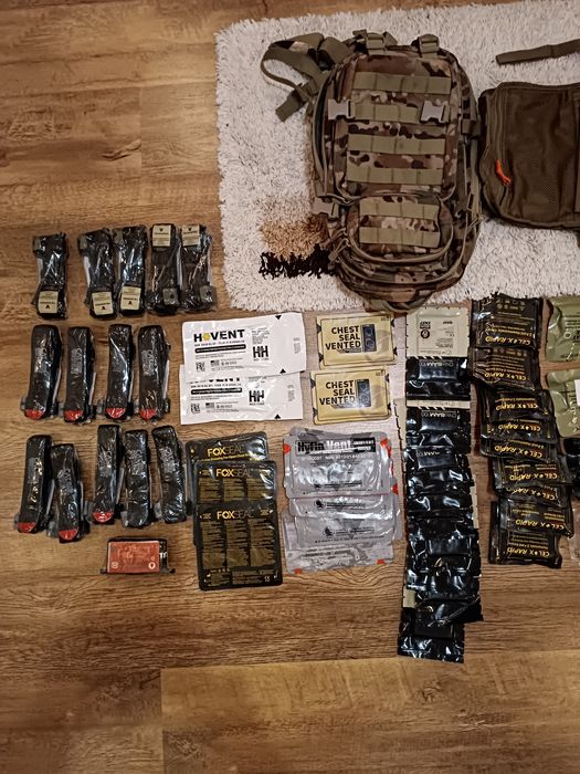 Турнікети, термоковдри, оклюзійки, гемостатики, рюкзаки, бандажі та ін