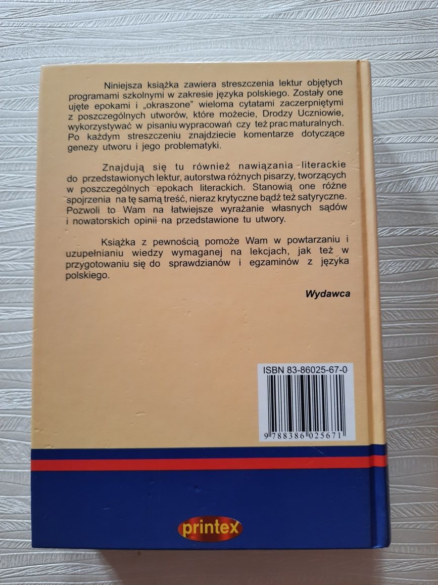 Książka "Lektóry, leksykon szkolny, streszczenia, nawiązania lit.