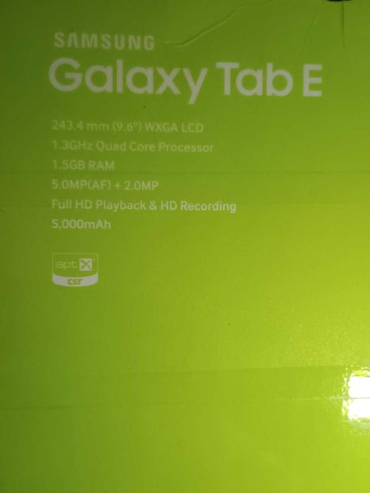 Планшет Samsung Galaxy Tab E