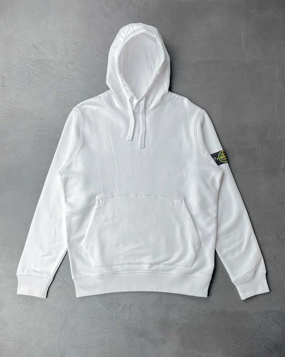 Худі STONE ISLAND 64120 Classic Hooded Sweatshirt White SI0139-WT
