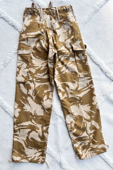 Bojówki spodnie moro UK wojskowe piaskowe Tropical Desert pas 68 cm