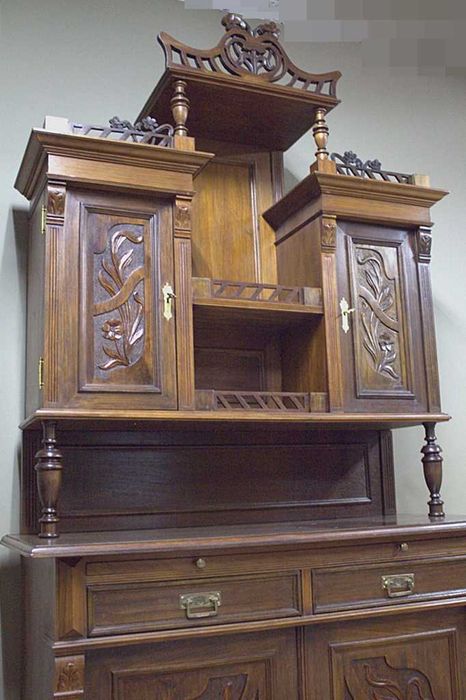 Piękny Kredens Secesyjny Antyk