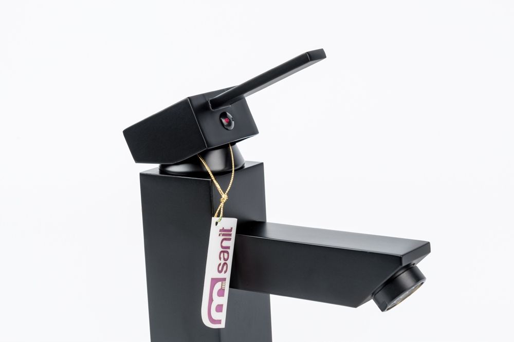 CARO bateria umywalkowa kran czarna + klik klak