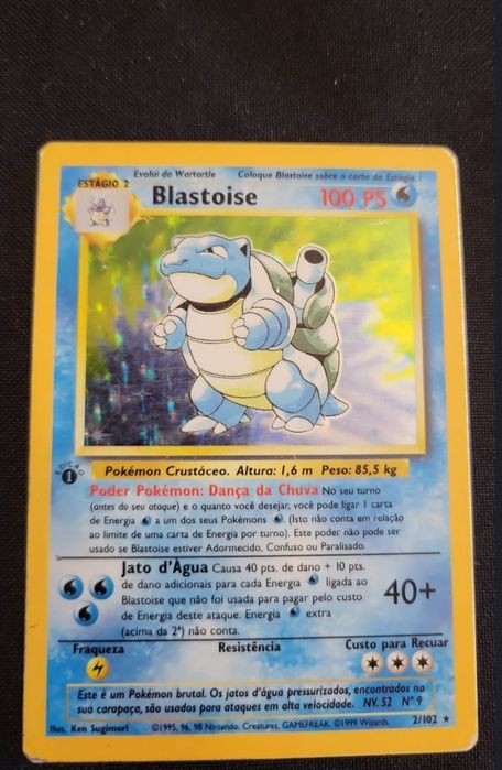 Blastoise 1 edicao pokemon
