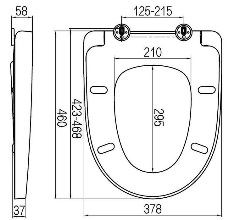 Сидіння для унітазу з мікроліфтом C537853WH AM.PM Bliss L
