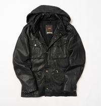 ST. GEORGE by Duffer Leather jacket  чоловіча шкіряна куртка