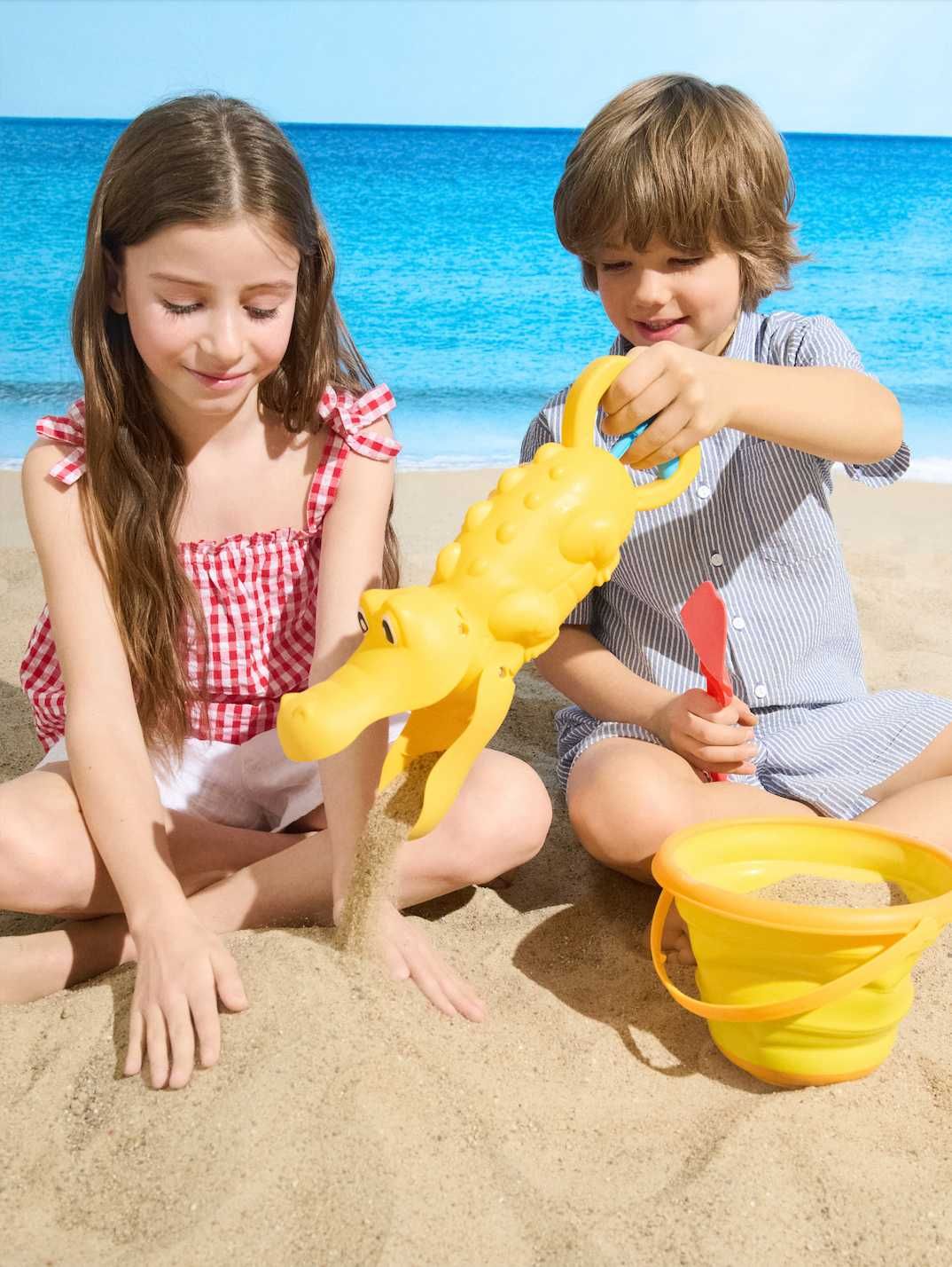 Zestaw 3w1 Mocny do piasku plażowy zabawki dla dzieci +Gratis krokodyl