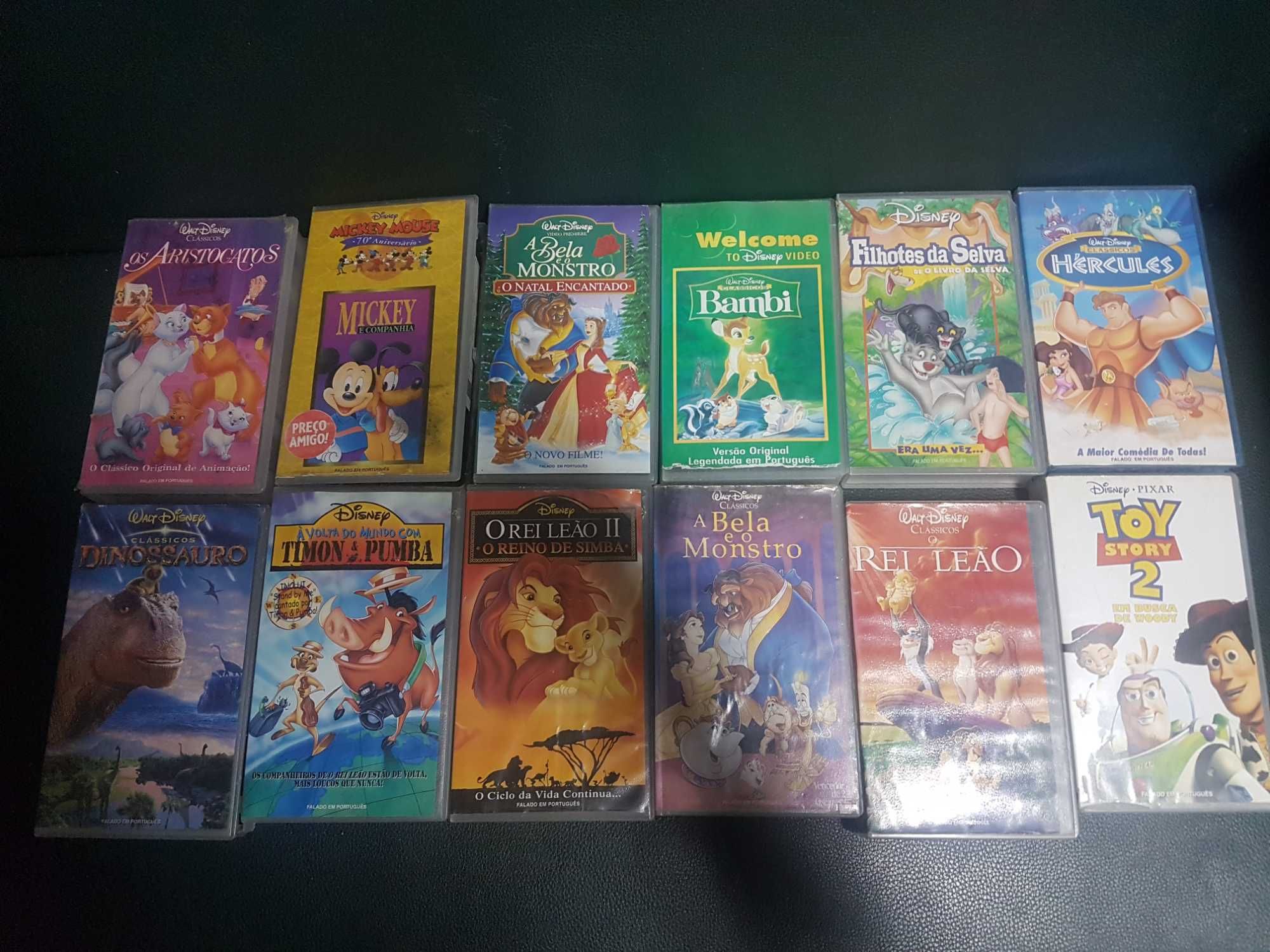 Lote 12 Clássicos vhs animação  Disney