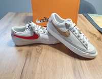 Buty Nike Blazer Low'77 PRM, skóra, zamsz, rozmiar 40