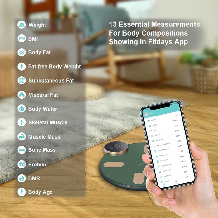 HEALTHFUN Inteligentna waga łazienkowa Bluetooth