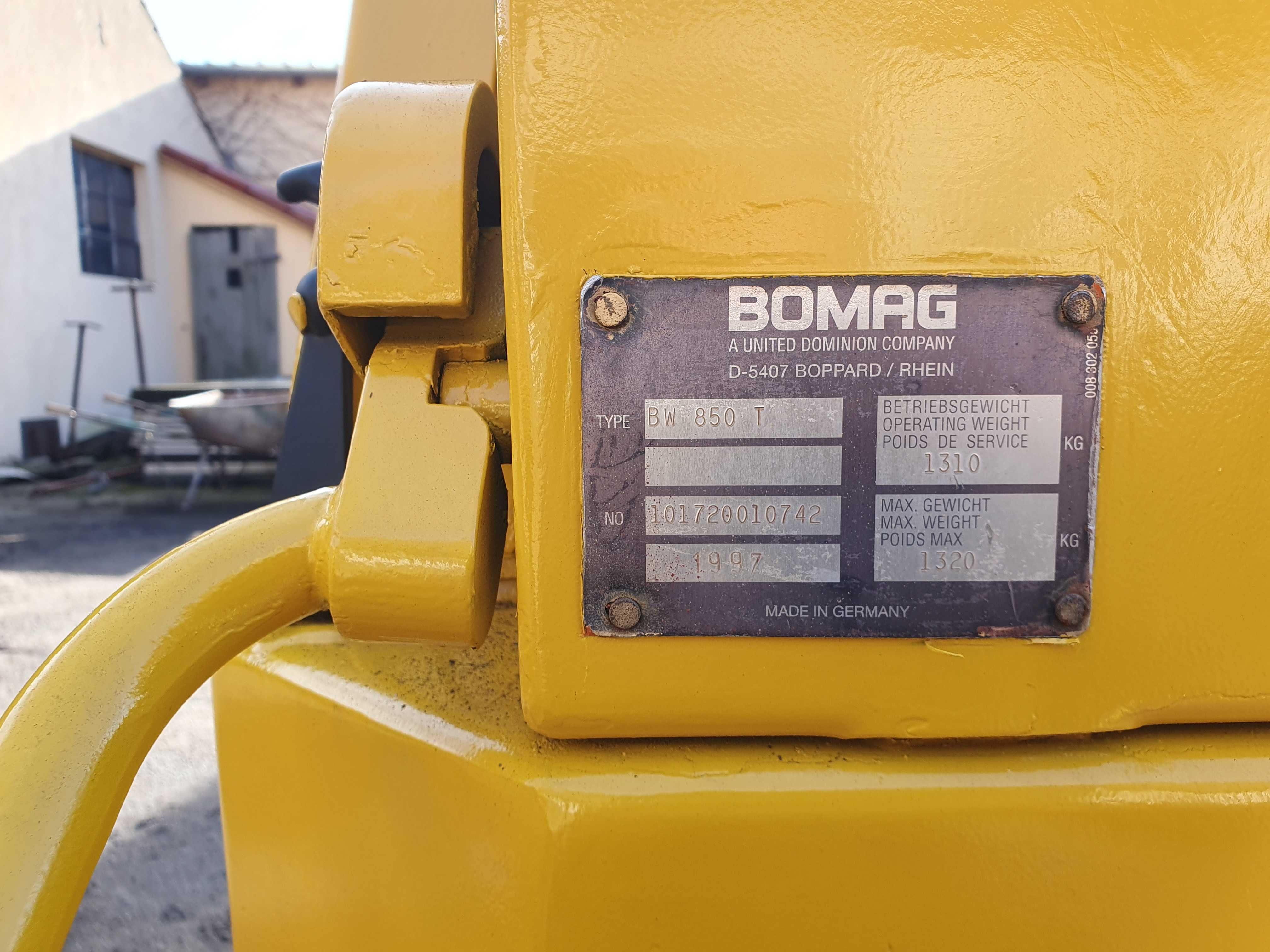 BOMAG BW 850 T Walec okołkowany z wibracją ubijak płyta zagęszczarka