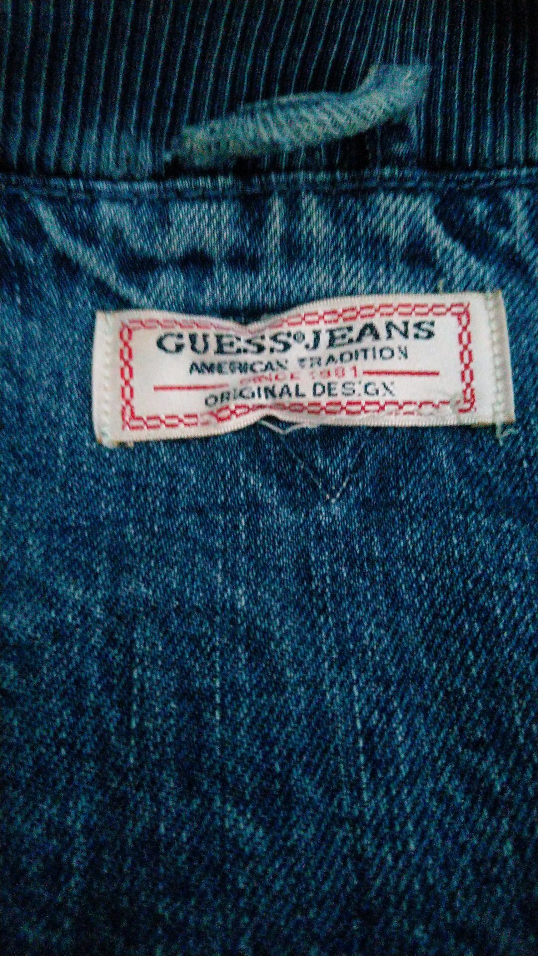 Kurtka jeansowa guess bomberka