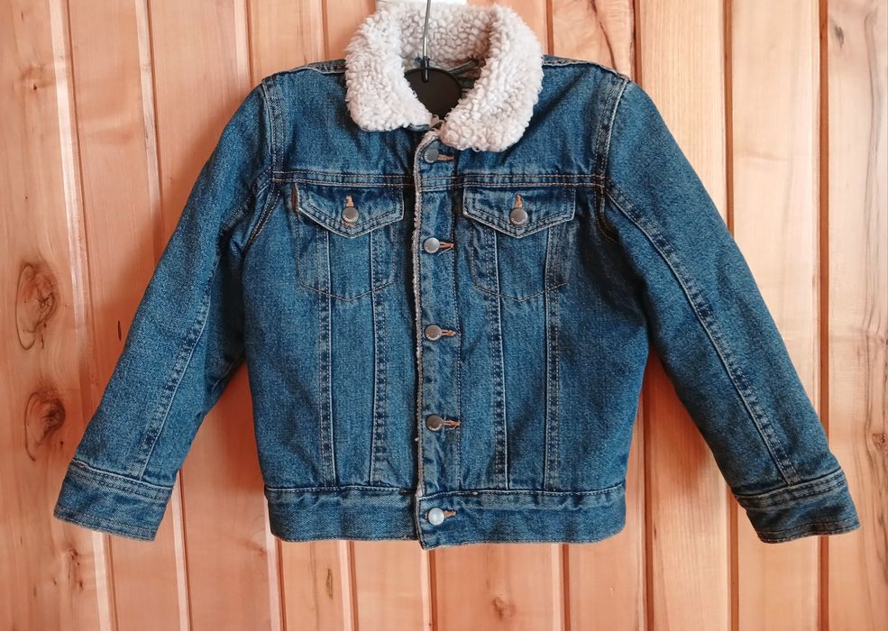 Джинсова куртка з підкладом  4-5 років