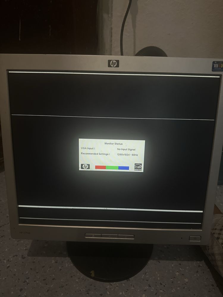 Ecra hp antigo a funcionar