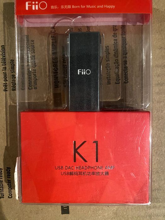 ЦАП та підсилювач  для навушників FIIO K1 Headphone Amplifier Titanium