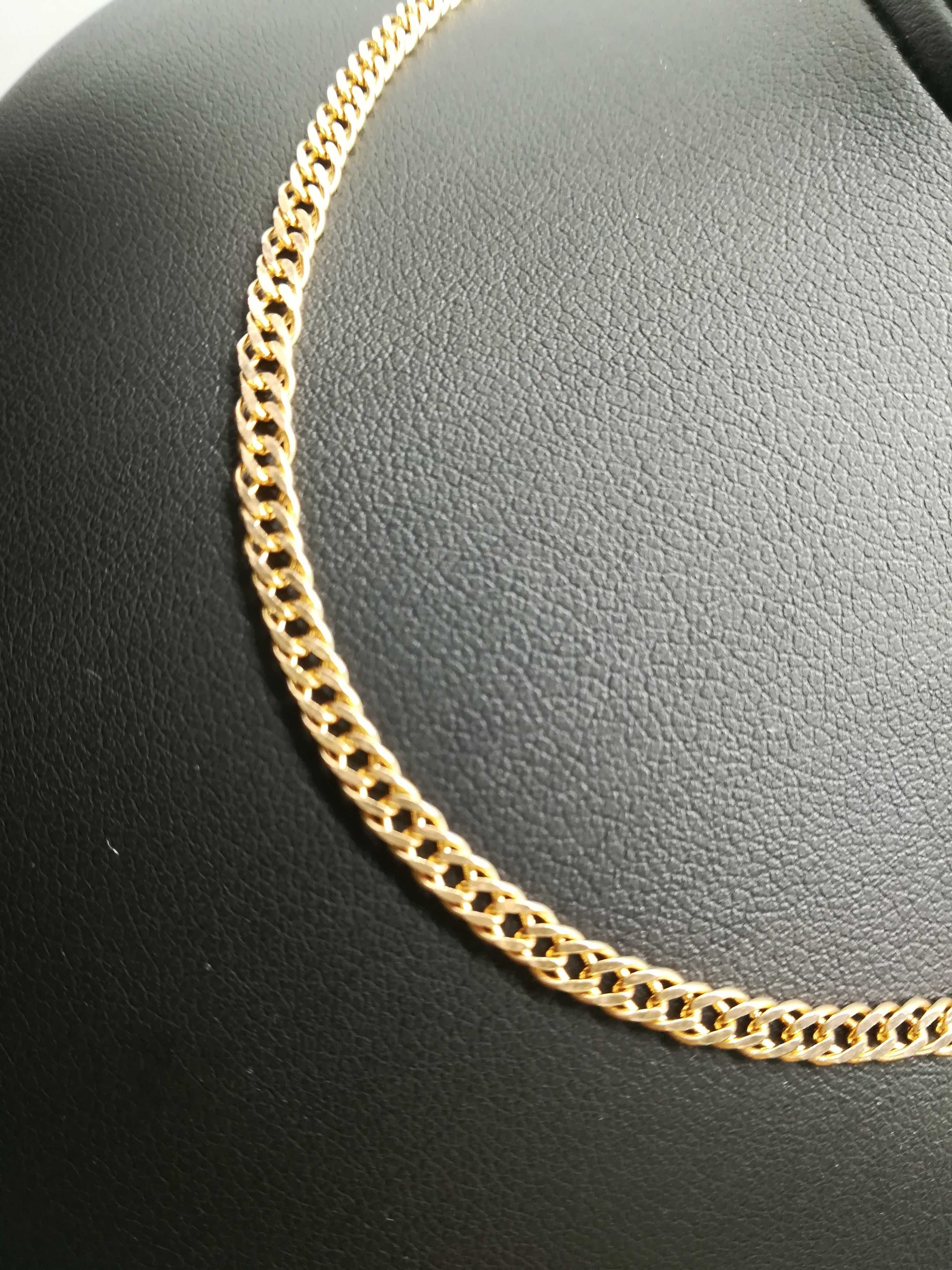 Złoty łańcuszek złoto 585 56 cm