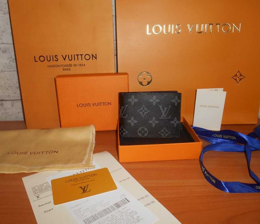 Louis Vuitton portmonetka portfel męski skóra 08-36-12