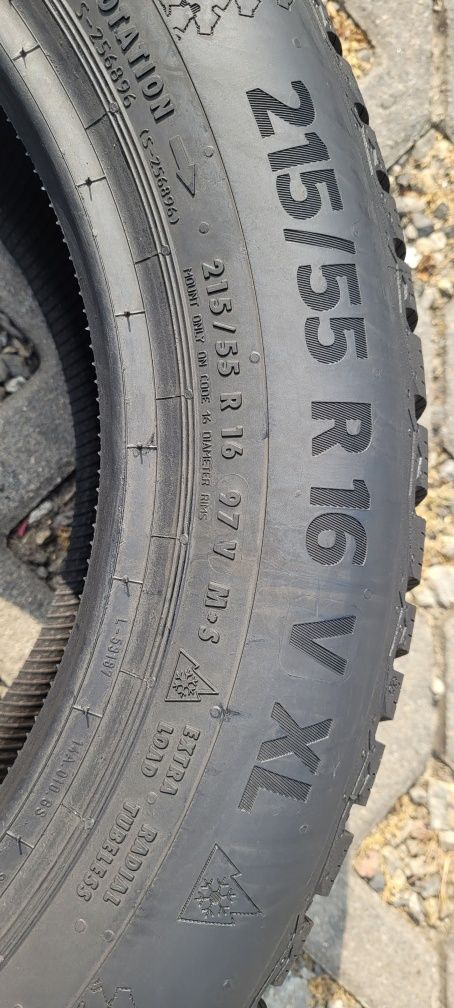 215/55r16 97V XL Continental WinterContact TS870  z 2024r  nowa-demo.