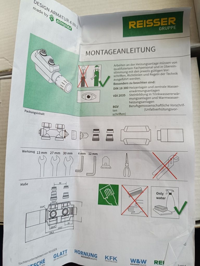 Zestaw termostatyczny do grzejnika
