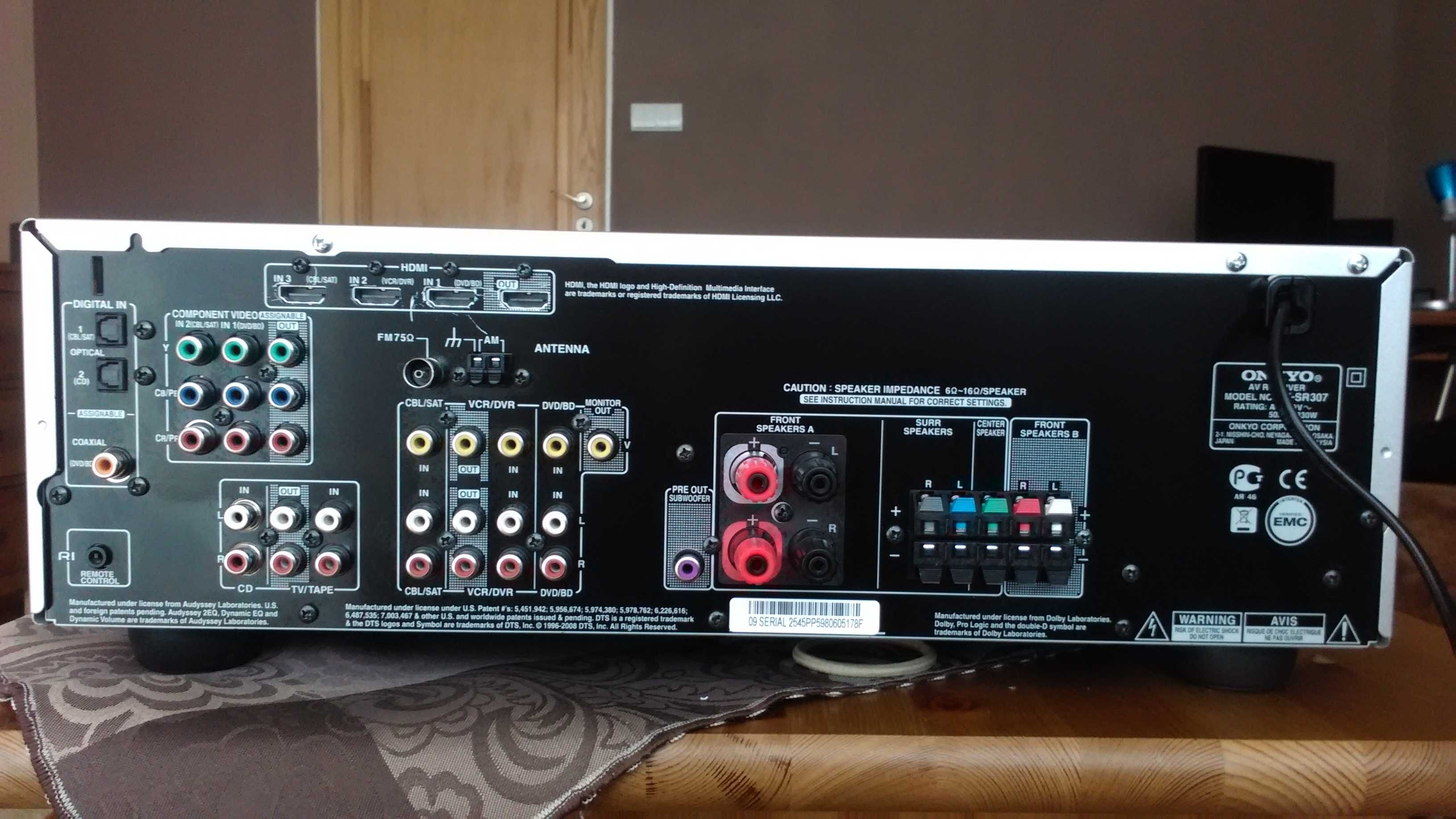 Amplituner Onkyo Tx Sr 308 wzmacniacz kino domowe