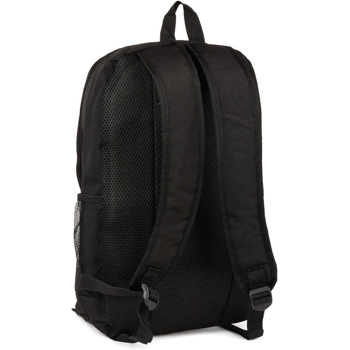 Czarny plecak sportowy, wytrzymały trekkingowy, plecak do szkoły