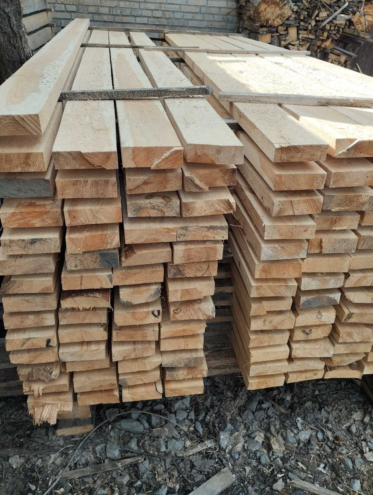 Пиломатеріали обрізна сосна свіжепіл хороший якості 50*150*6