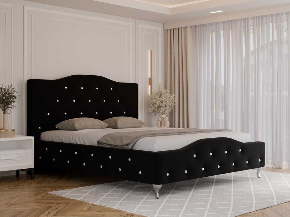 Łóżko tapicerowane GLAMOUR LUXE 120/140/160/180/200x200