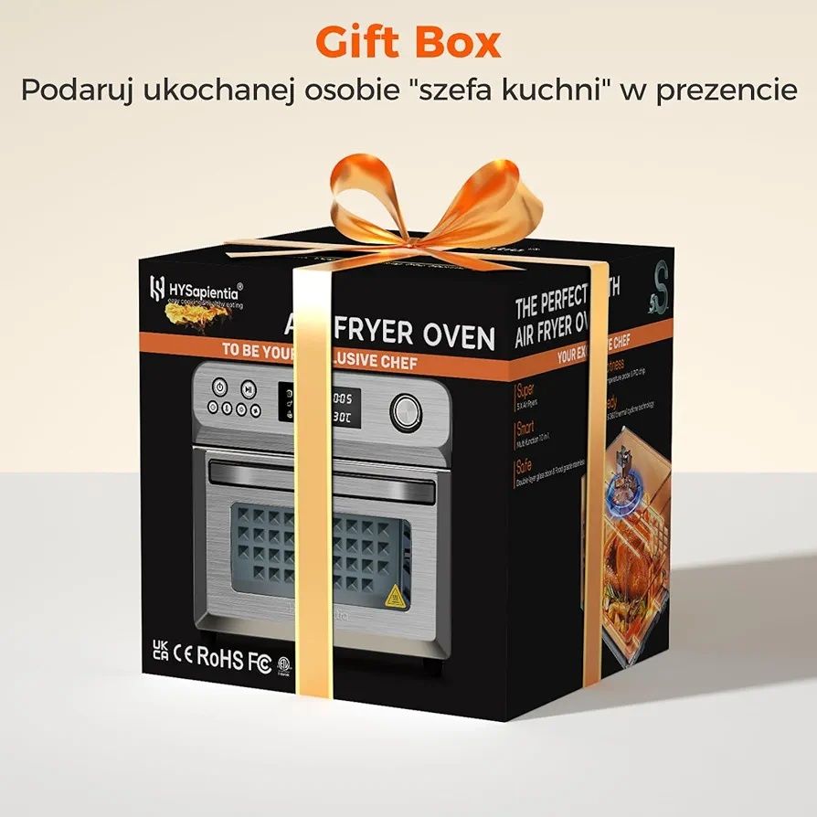 Frytkownica Beztłuszczowa 24L LED 1800W Mini Piekarnik