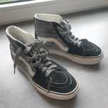 Buty trampki Vans dziewczyna r. 37, 23.5cm czarne wysokie