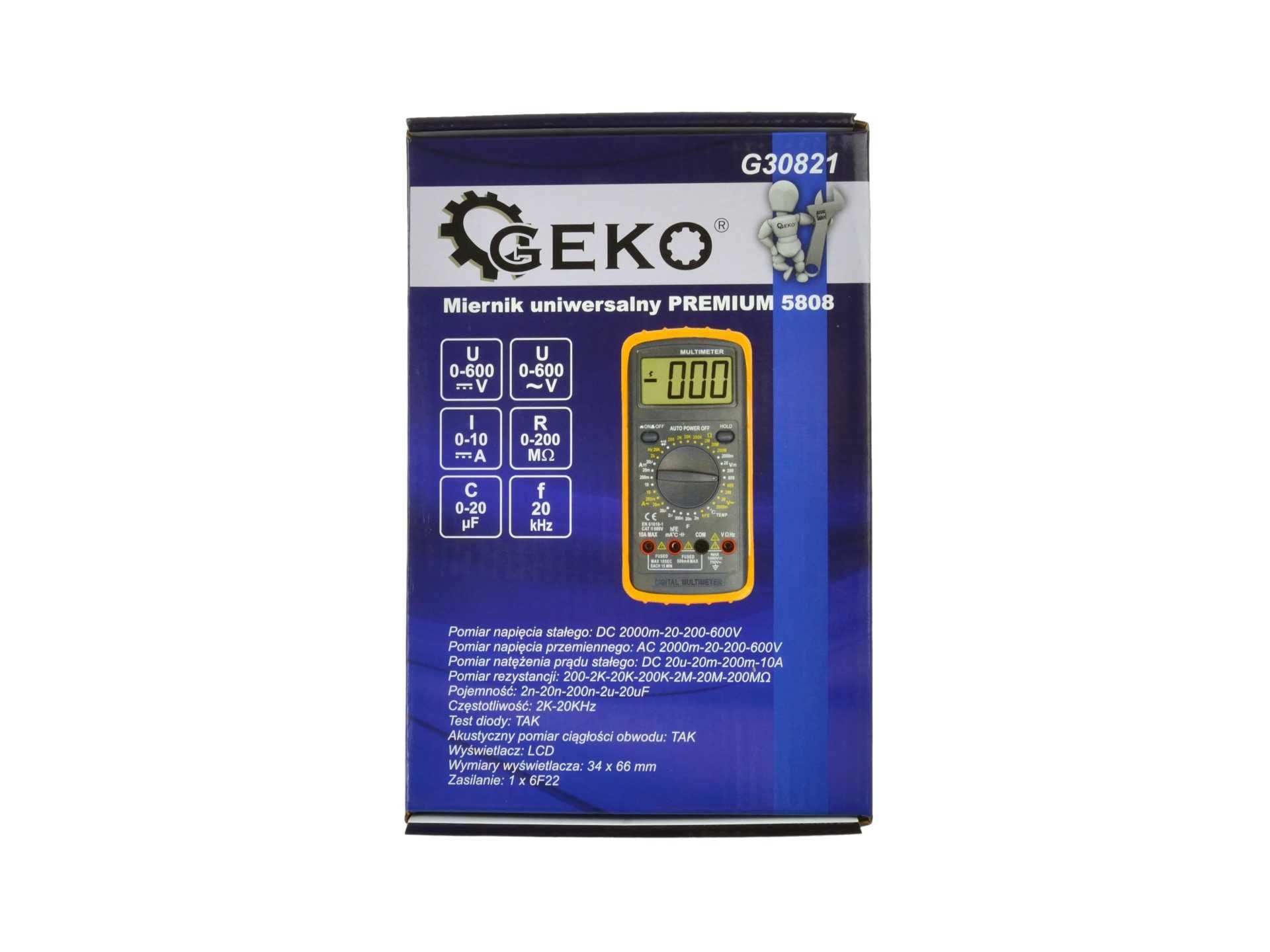 Цифровий мультиметр GEKO PREMIUM 5808 G30821