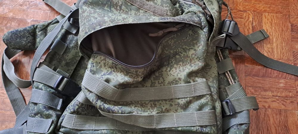 Mochila táctica 30 litros Russa da frente leste