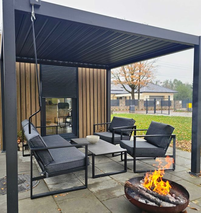 Pergola wraz z wypoczynkiem