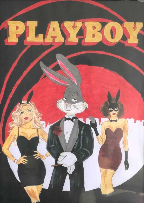 Poster Playboy Bugz Bunny/ Plakat w stylu retro